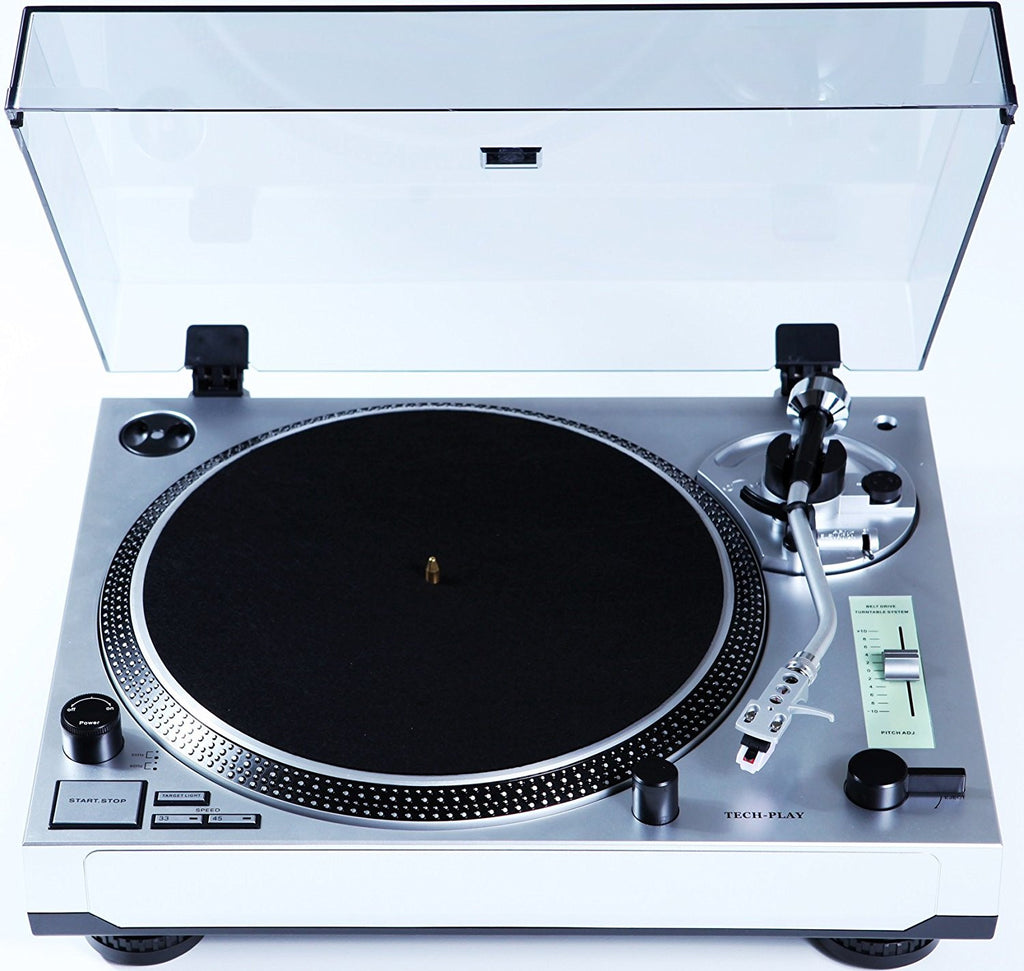 Bkl Electric Turntable with Outlet for Powered Product or