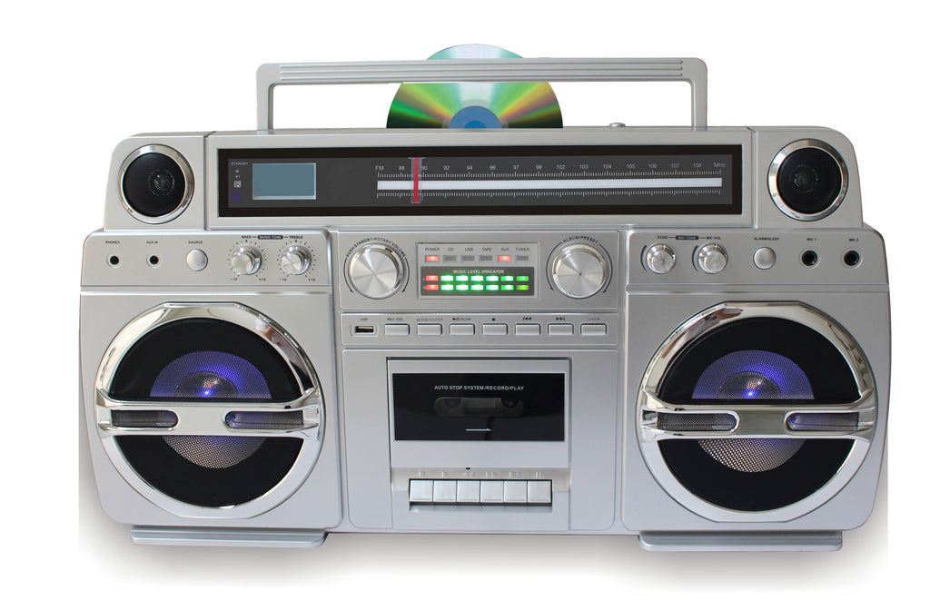 CD Boombox with FM radio and cassette player