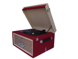 Red 3 Speed Portable Turntable with Matching Stand CTA99